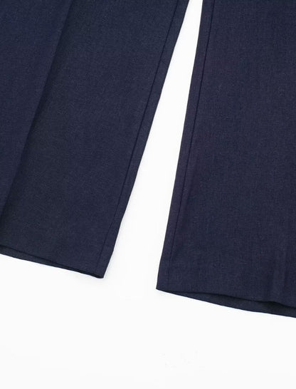 Drawstring Waist Wide-Leg Pants