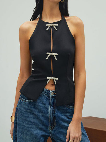 Halter Bow Tie Top