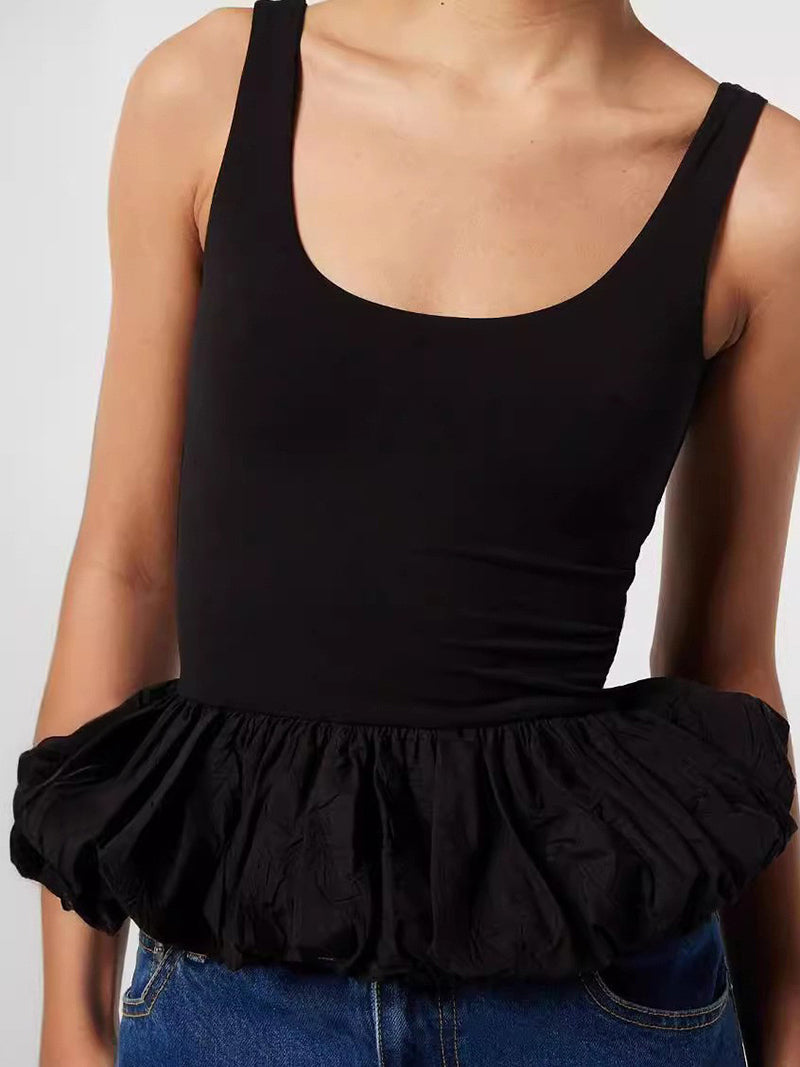 Peplum Hem Tank Top