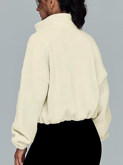 Zip-Up Drawstring Cropped Jacket