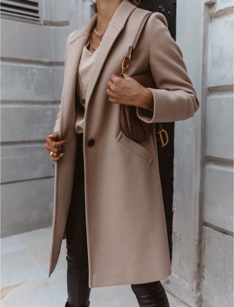 Tailored Longline Button-Up Coat