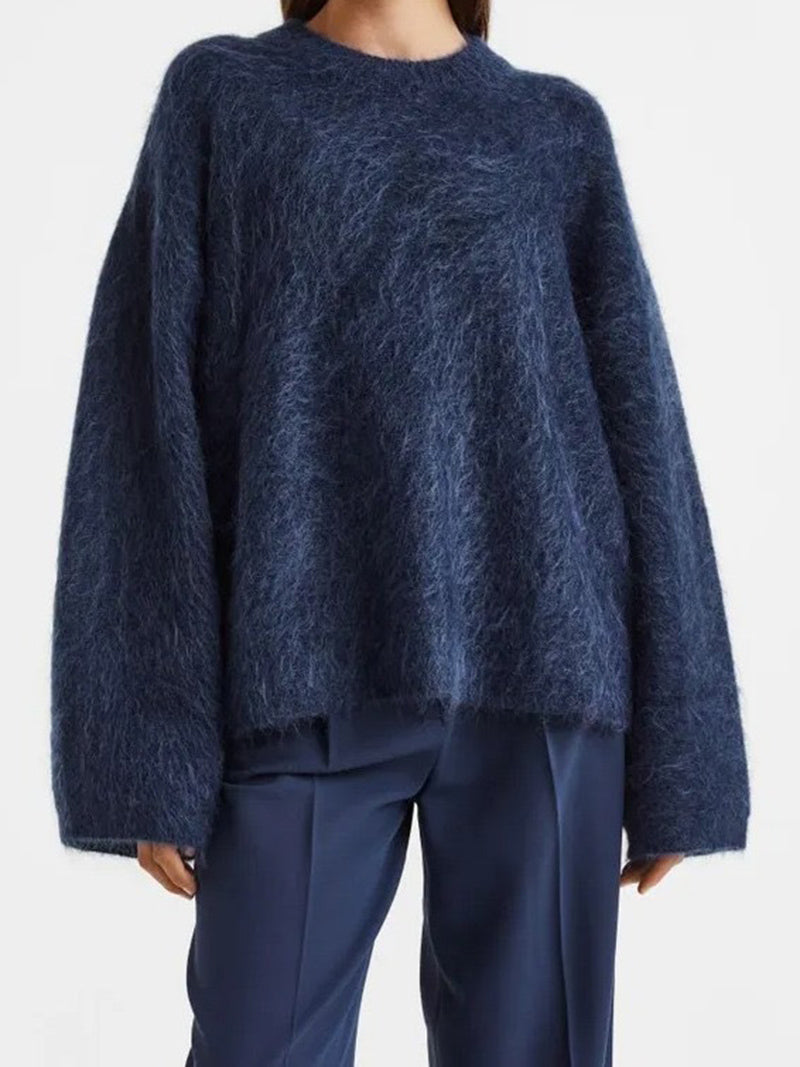 Oversized Fuzzy Knit Sweater