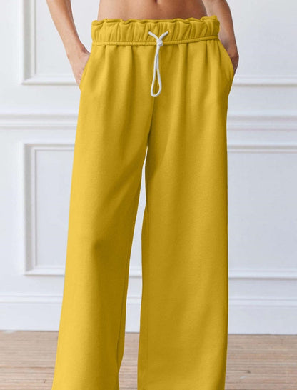 Split-Cuff Straight Casual Joggers