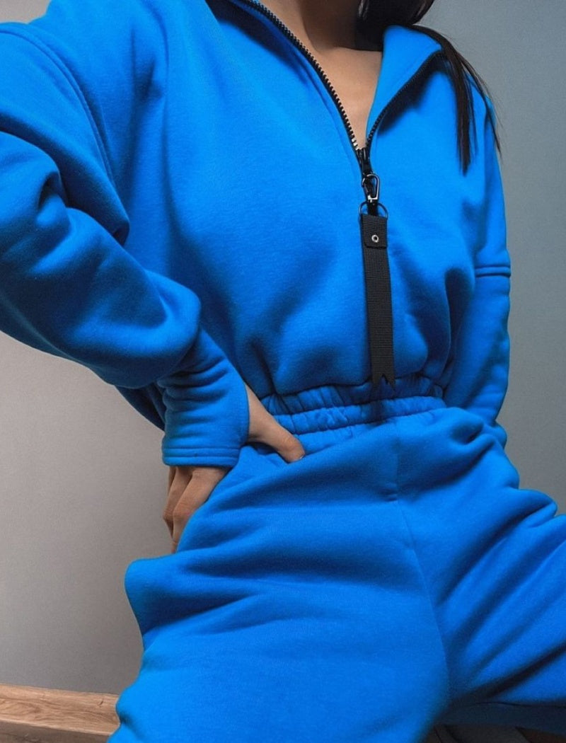 Relaxed Fit Hooded Jumpsuit