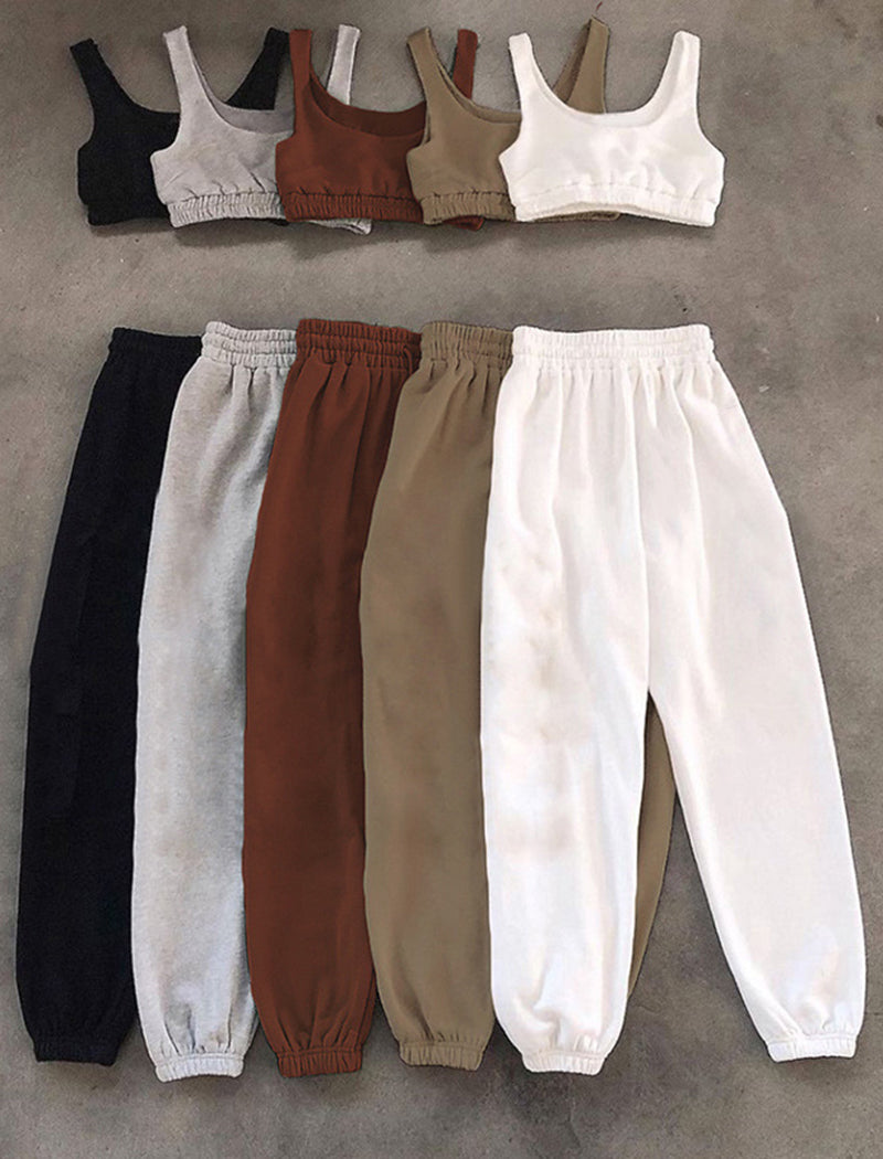 Tank Top and Drawstring Jogger Pants Set