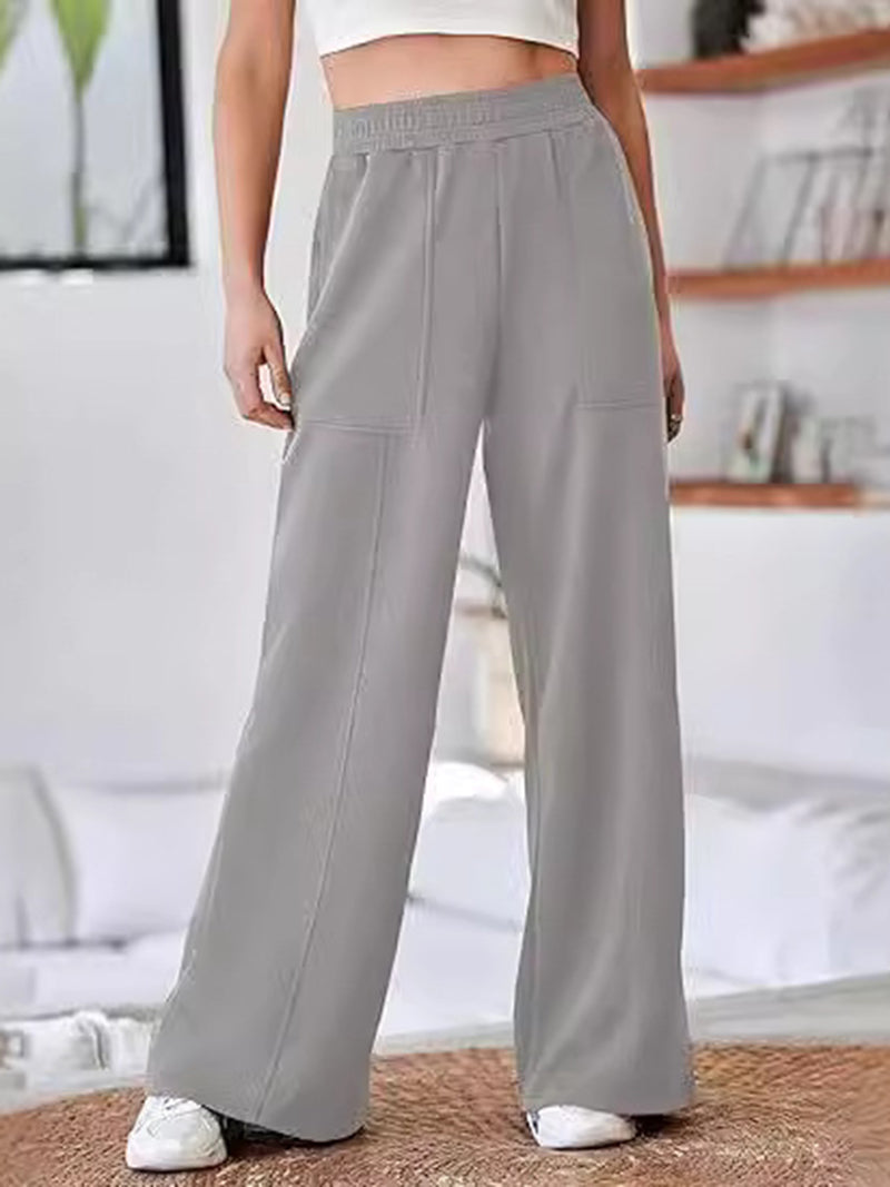 Wide-Leg High-Rise Pants