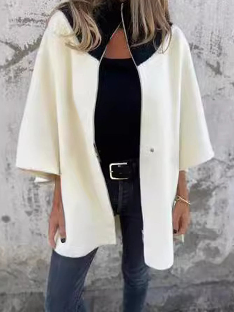 Oversized Zip-Front Jacket