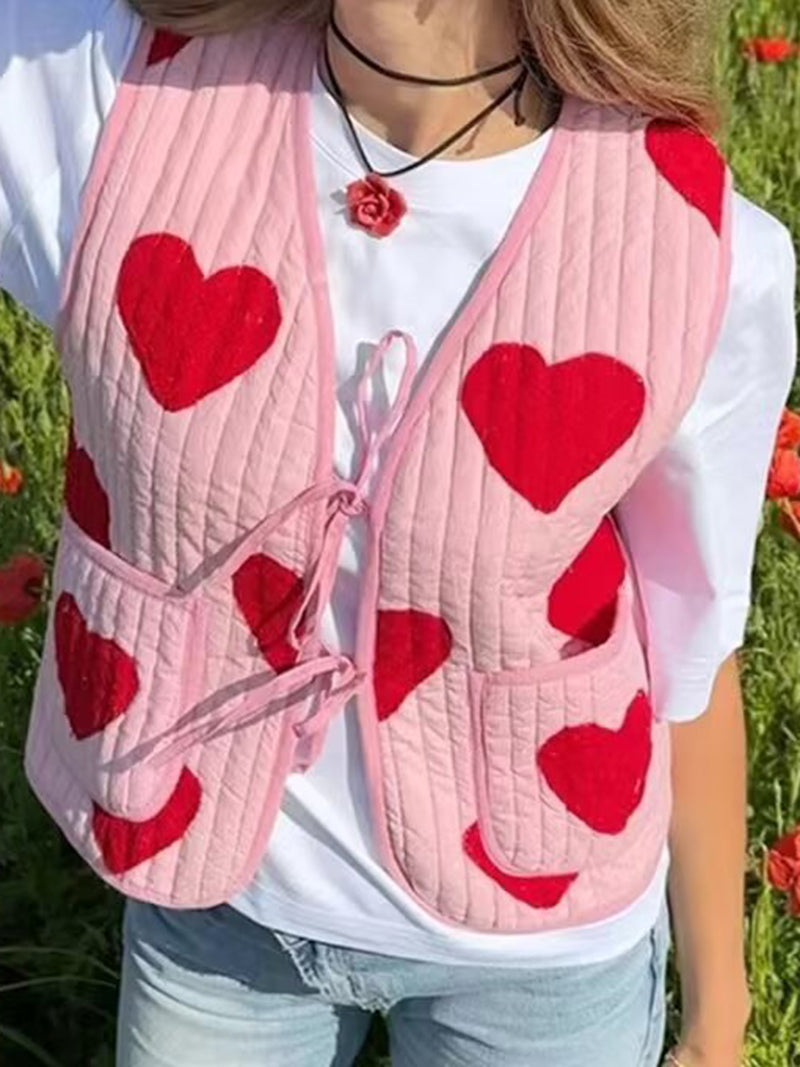 Heart Quilted Vest