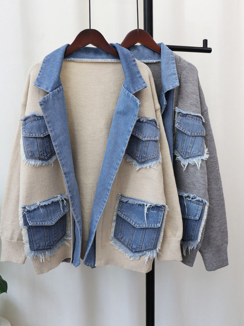 Patchwork Pocket Denim Jacket