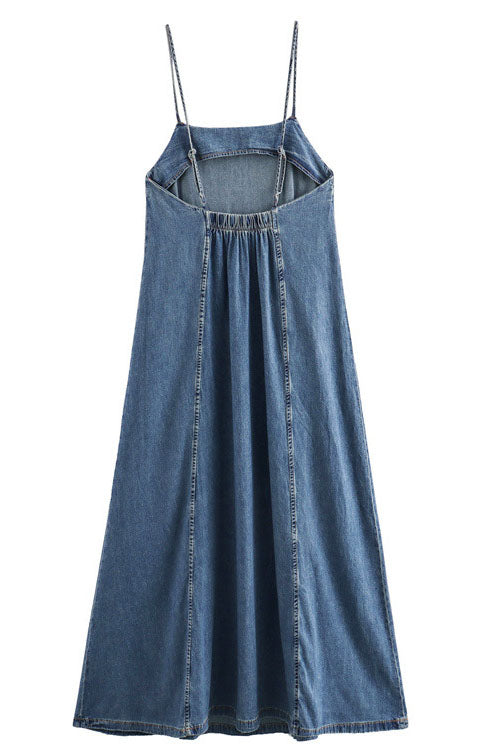 Denim Spaghetti Strap Dress