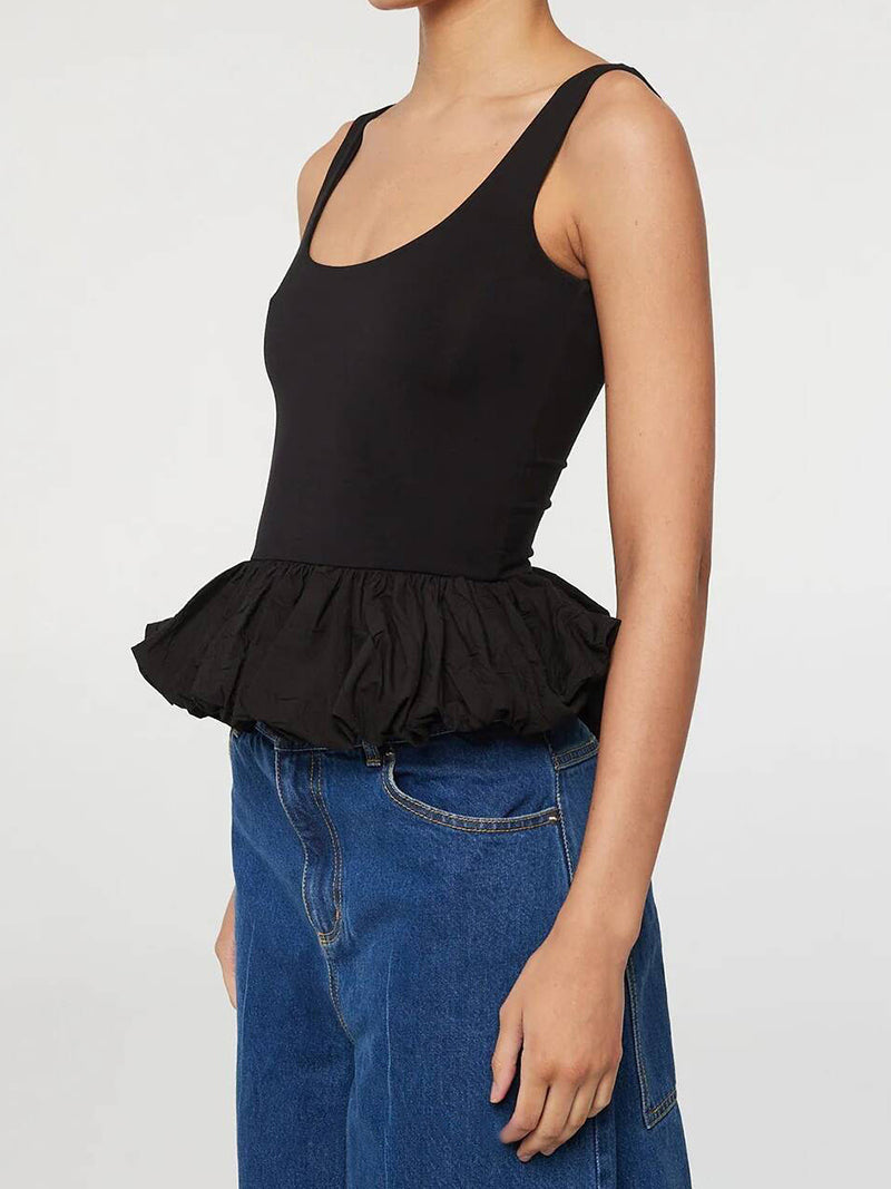 Peplum Hem Tank Top