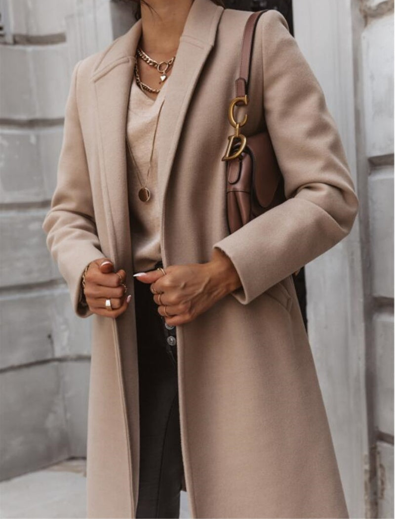 Tailored Longline Button-Up Coat