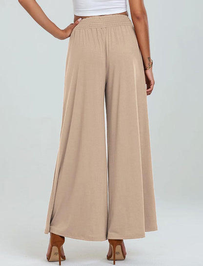High-Rise Wide-Leg Pockets Pants