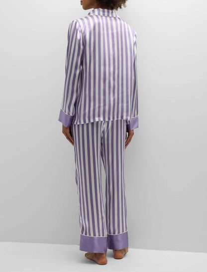 Striped Long Sleeve Loose Pajama Set