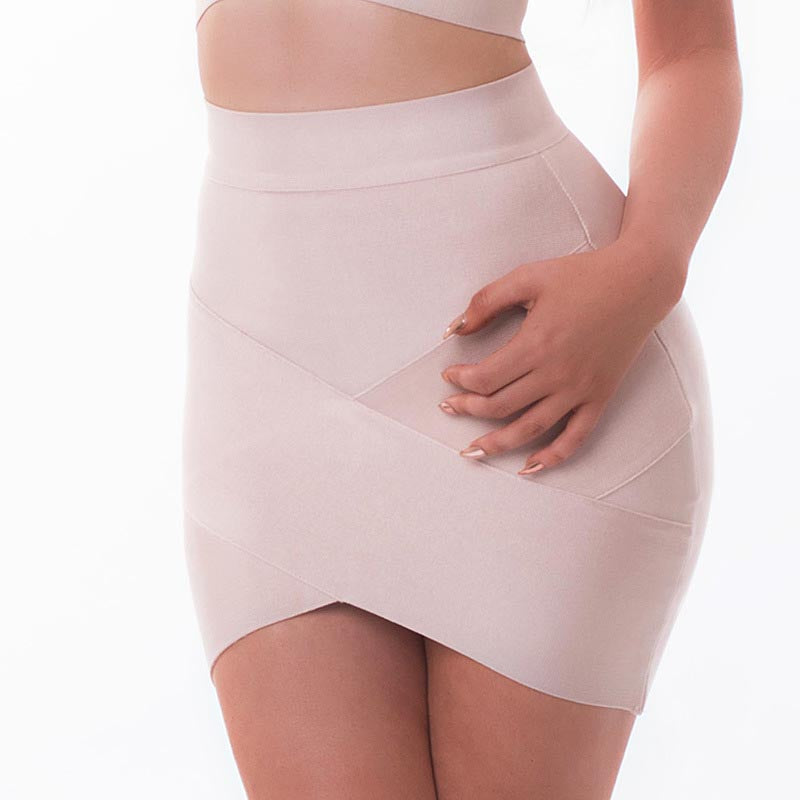 Asymmetrical Bodycon Mini Skirt