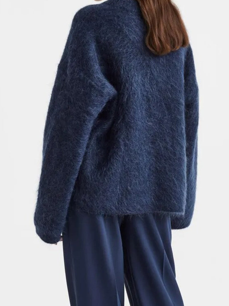 Oversized Fuzzy Knit Sweater