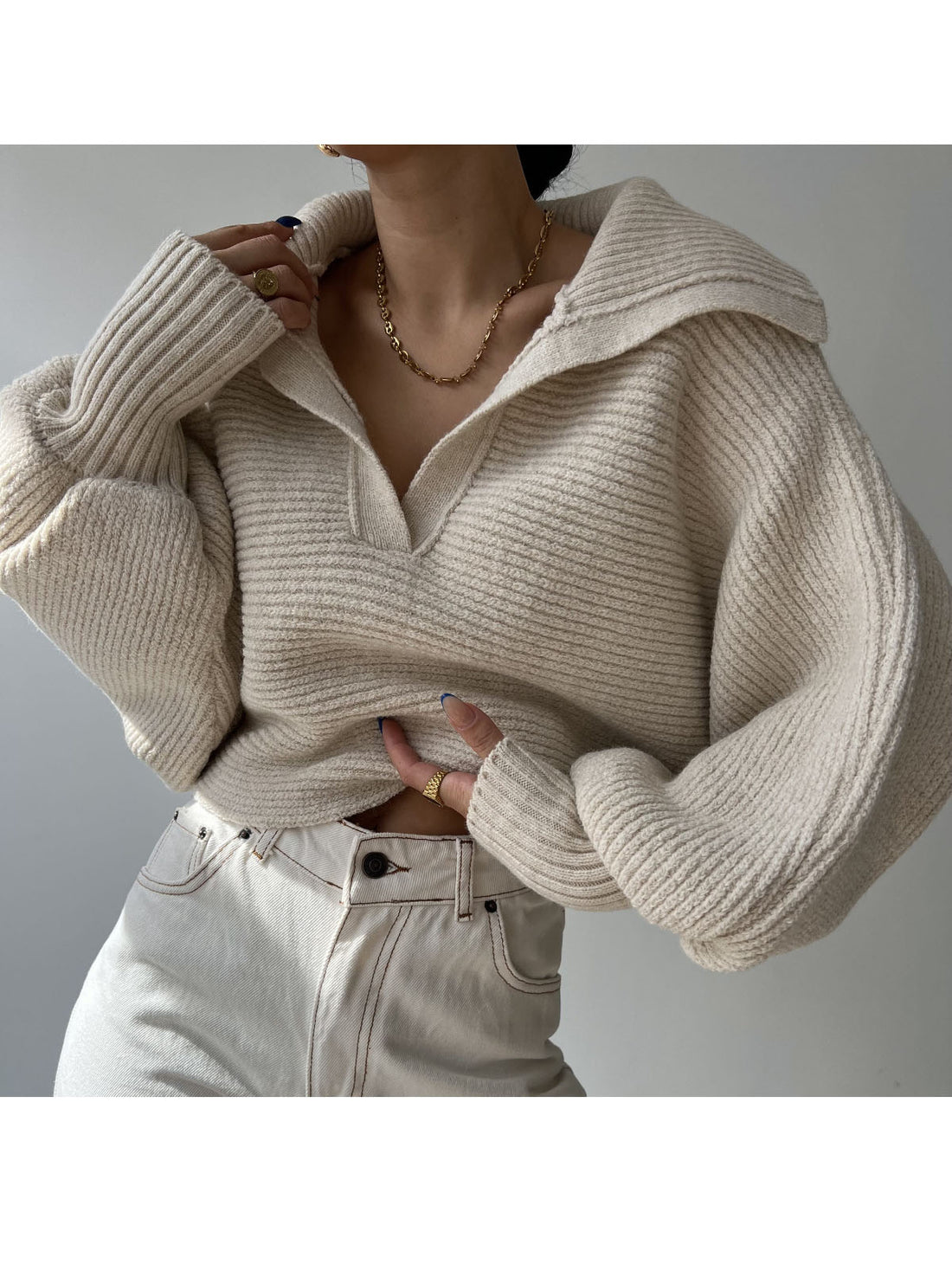 Cropped Sweater Top