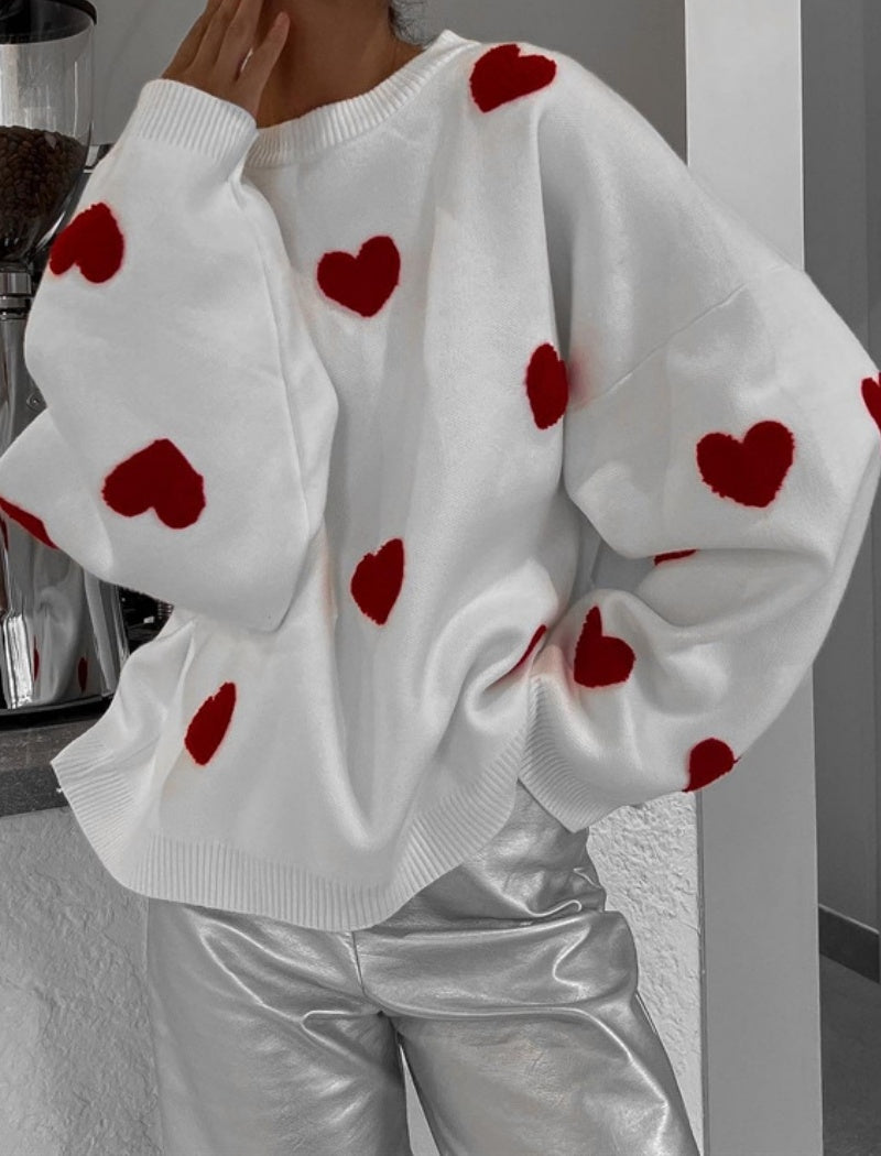 Heart Crew Neck Sweater