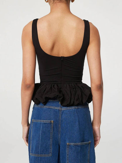 Peplum Hem Tank Top