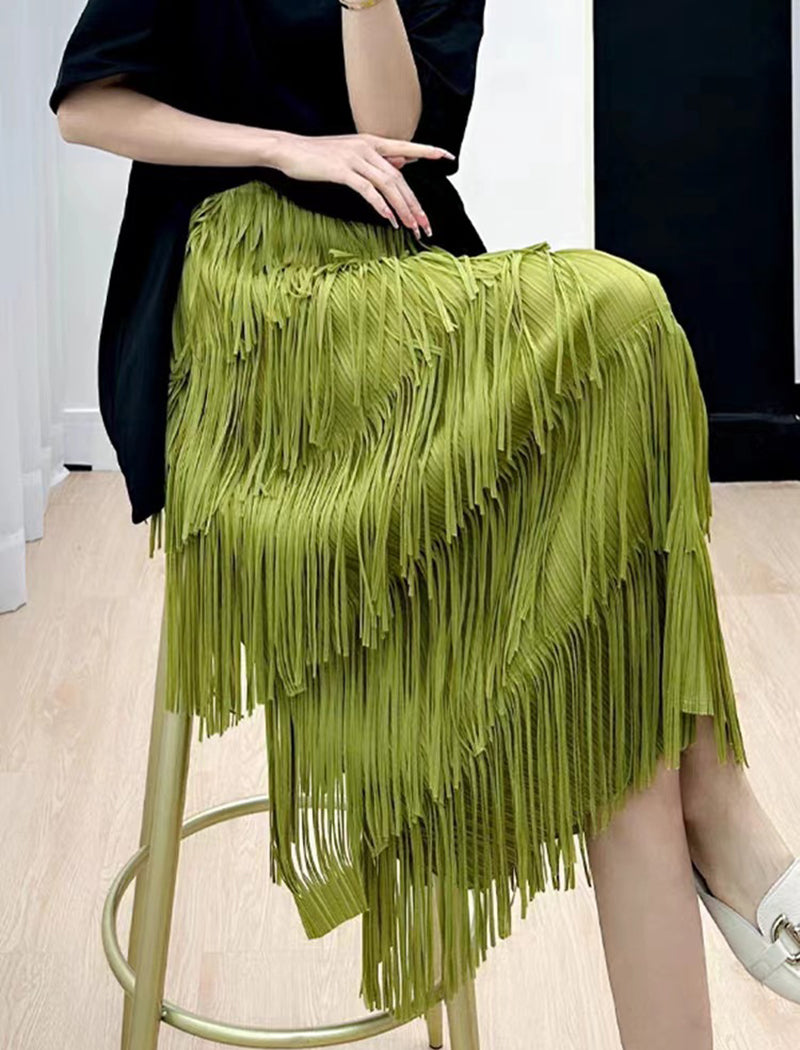 Tassel Cake A-Line Skirt