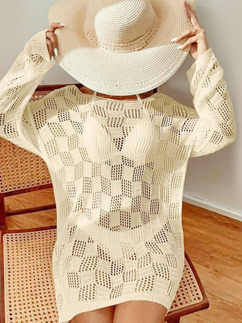 Open Knit Beach Top