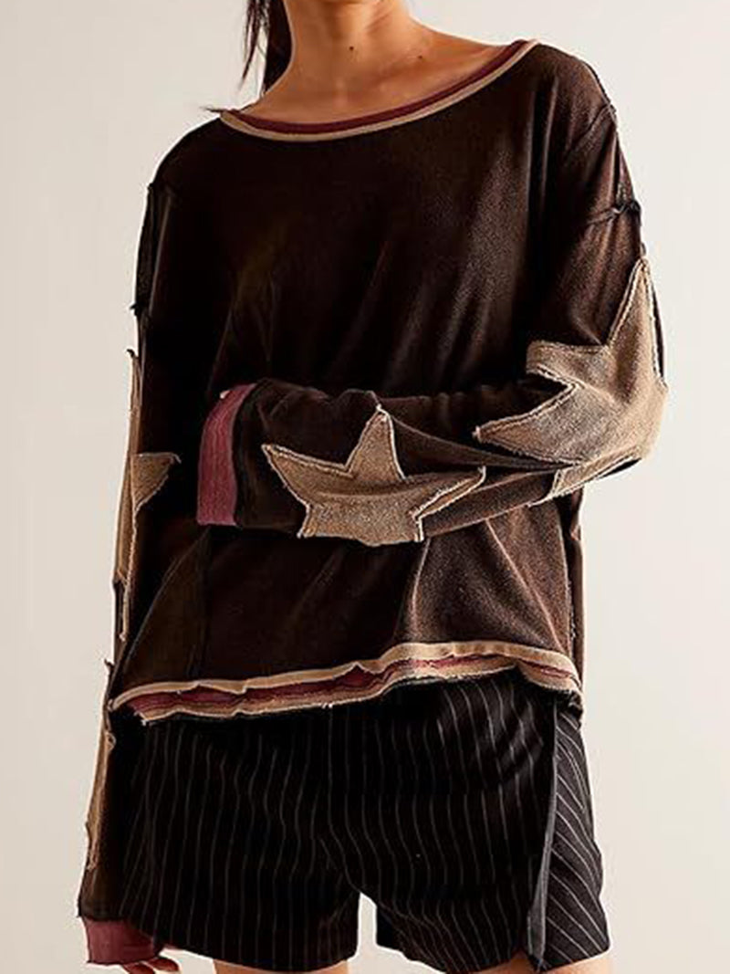 Star Patchwork Pullover
