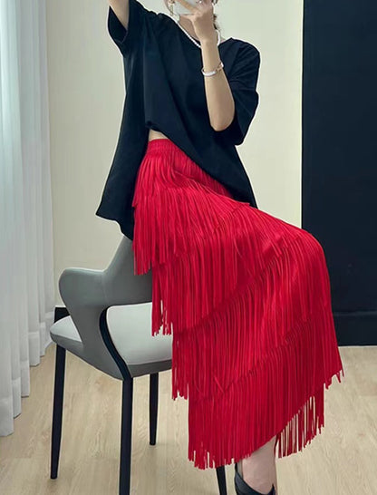 Tassel Cake A-Line Skirt