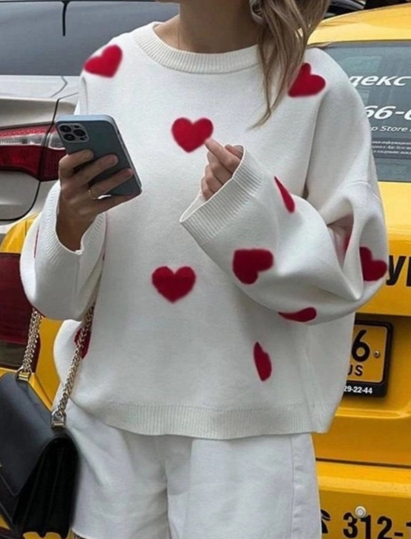 Heart Crew Neck Sweater