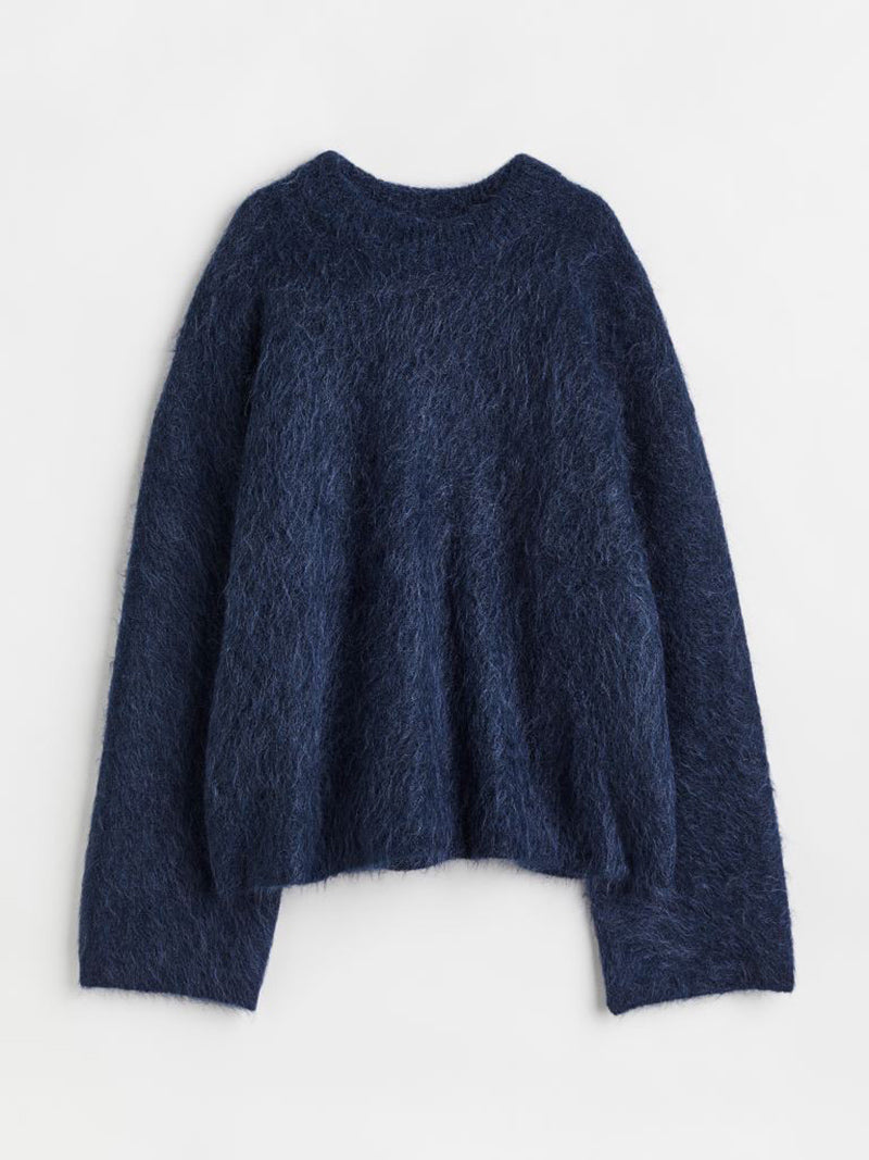 Oversized Fuzzy Knit Sweater