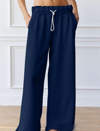 Split-Cuff Straight Casual Joggers