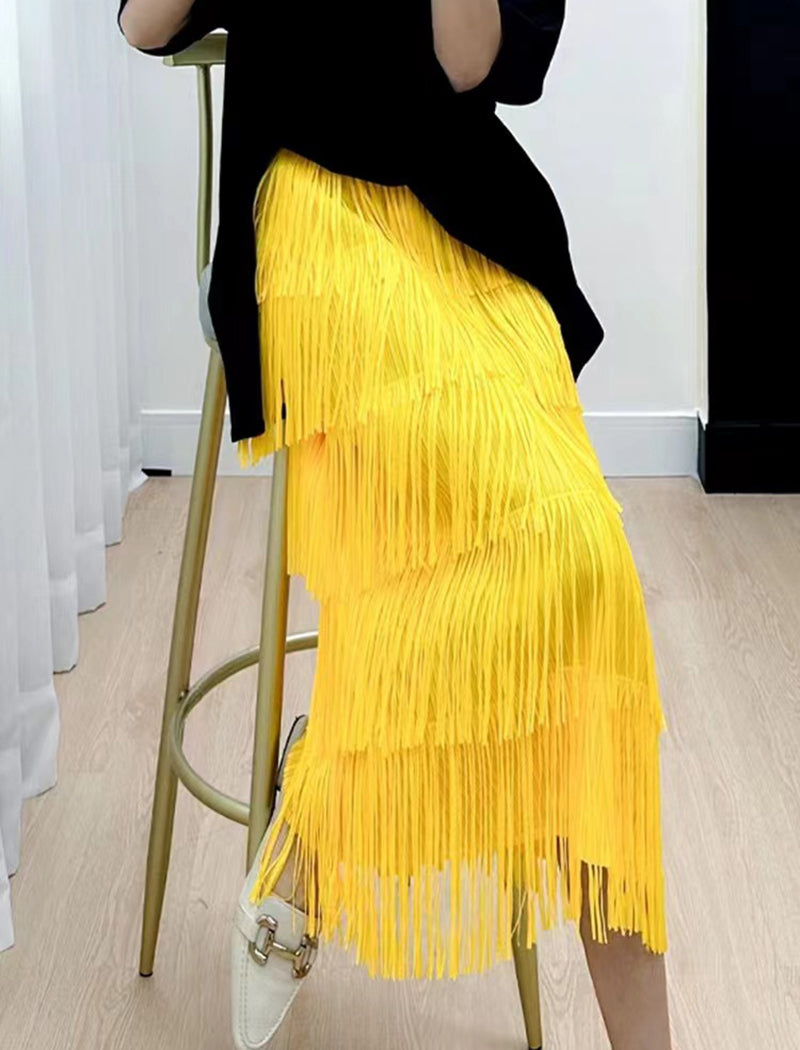 Tassel Cake A-Line Skirt