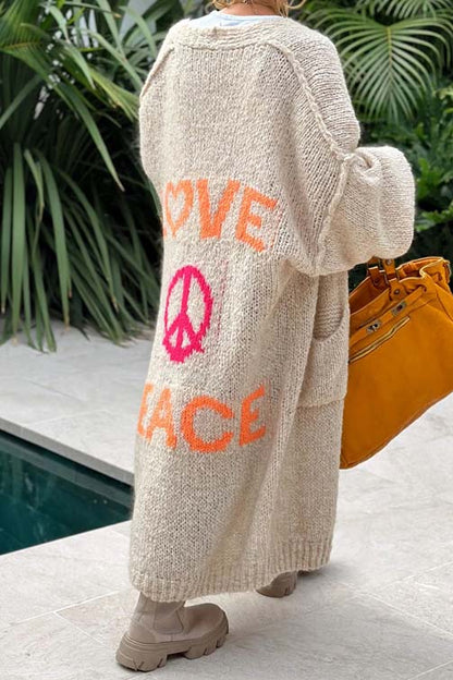 Love and Peace Knit Cardigan