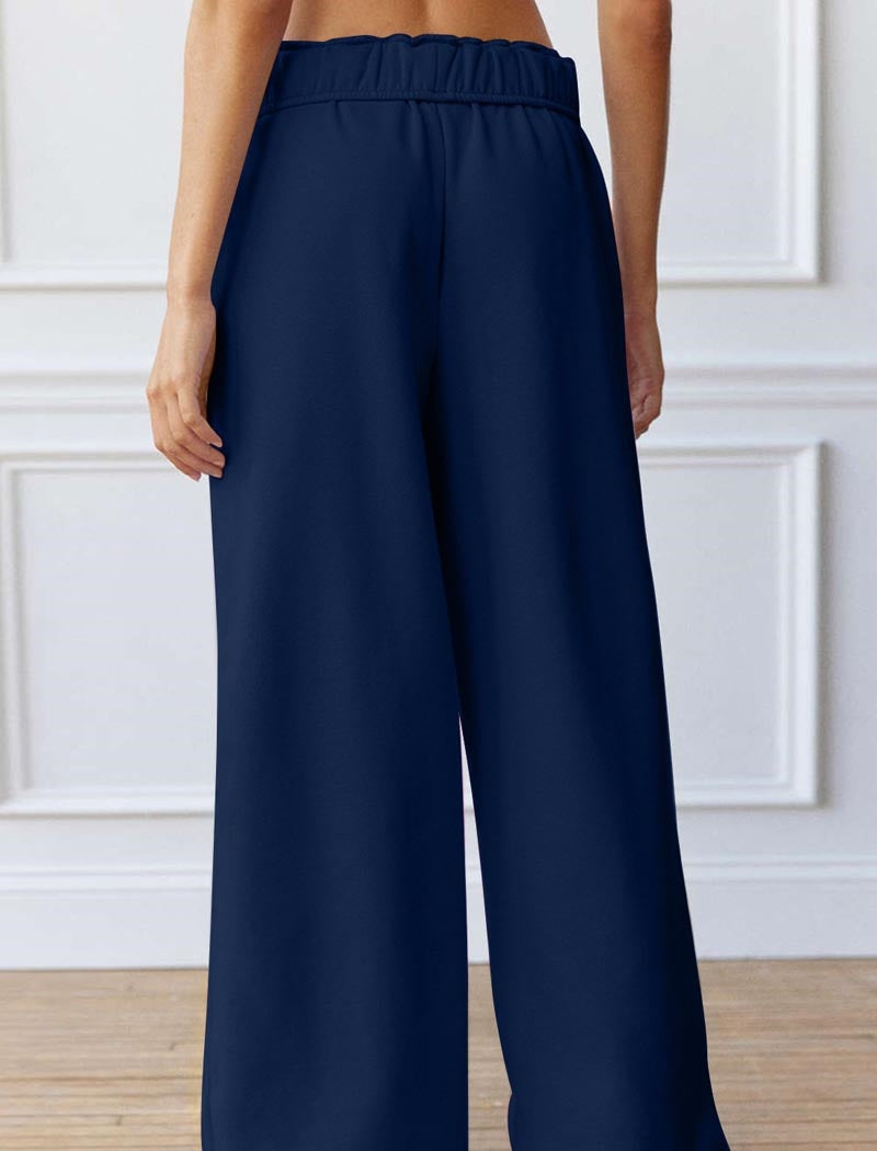 Split-Cuff Straight Casual Joggers