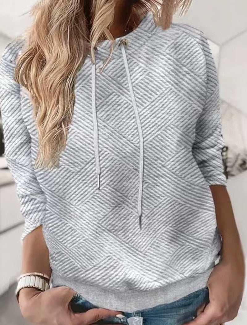 Drawstring Casual Pullover