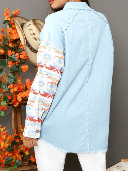 Patchwork Denim Shirt