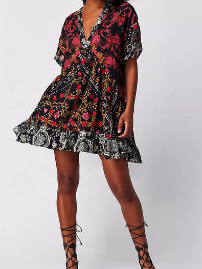 Floral Boho Mini Dress