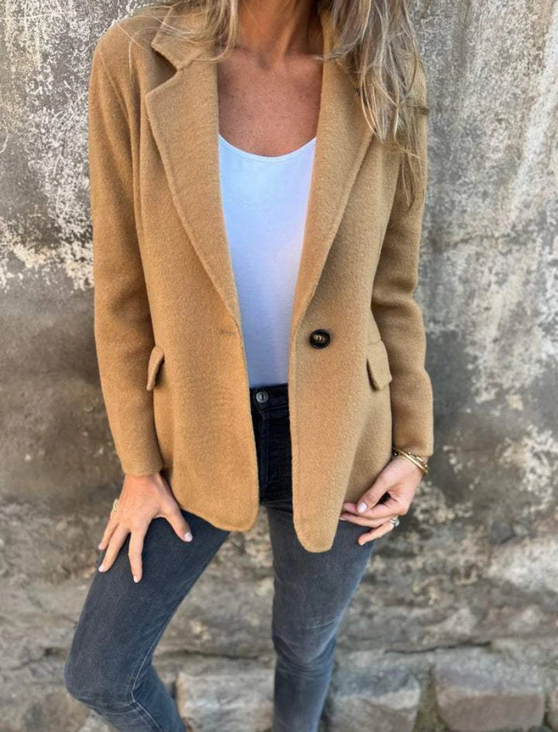 Classic Single-Button Blazer