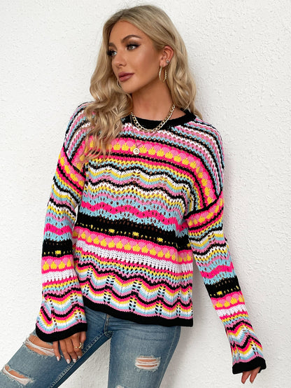 Color-Block Knit Sweater