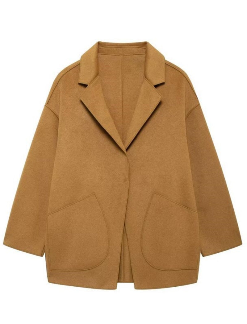 Oversized Pocket Detail Coat