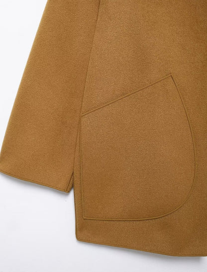 Oversized Pocket Detail Coat