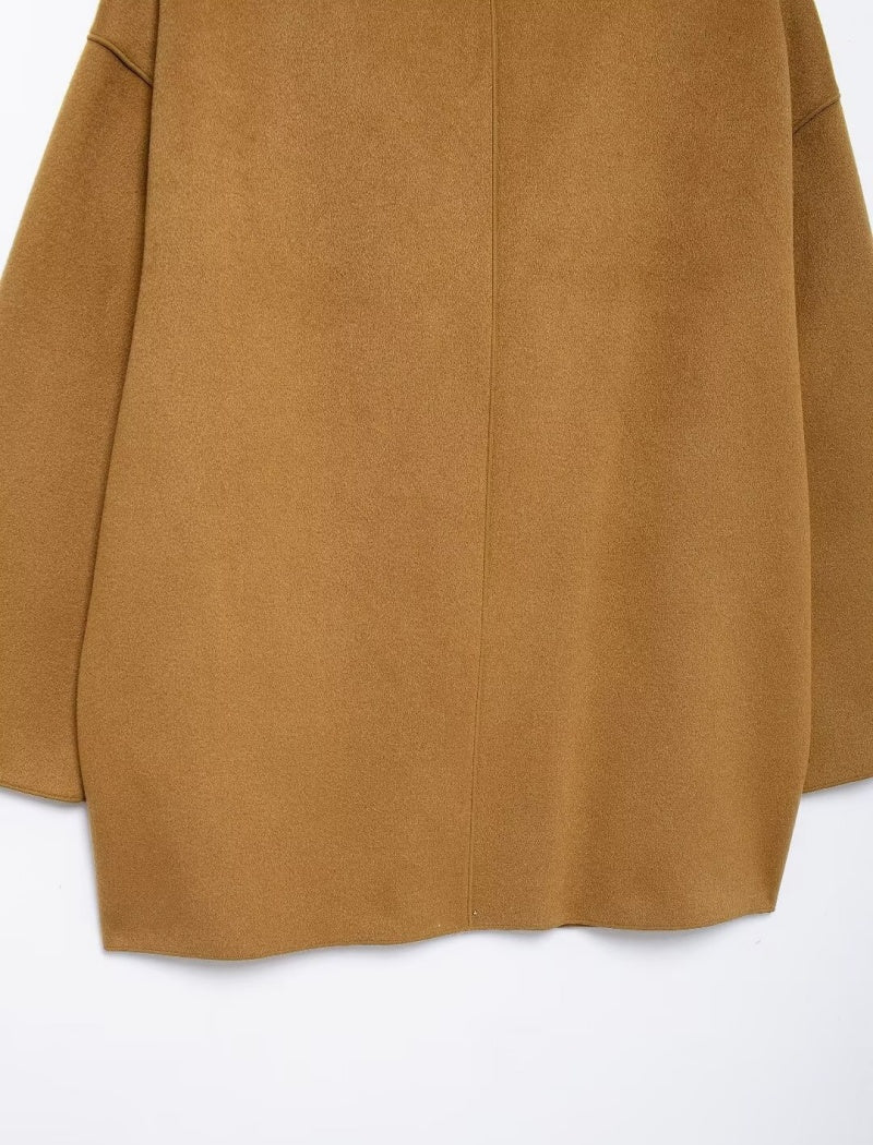 Oversized Pocket Detail Coat