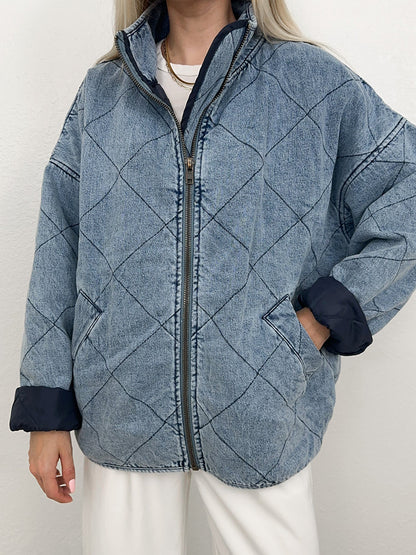 Quilted Denim Jacket