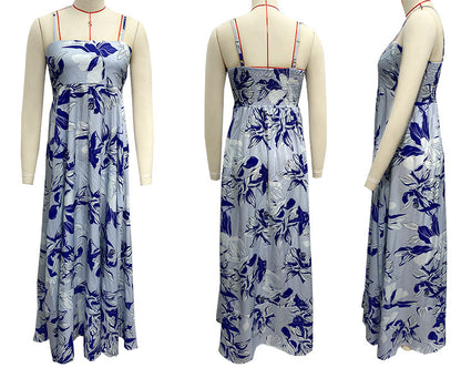 DVL407014D Floral Print Maxi Cami Dress