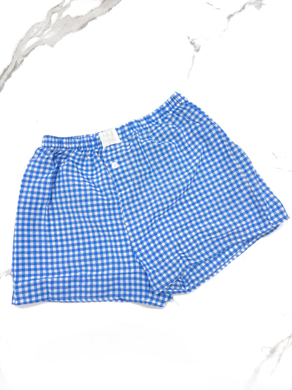 Gingham High-Rise Shorts