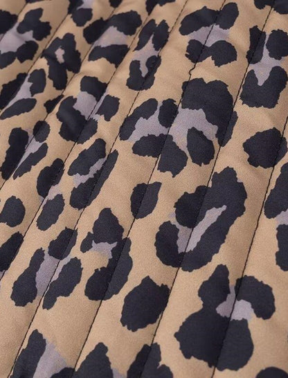 Leopard Print Sleeveless Vest