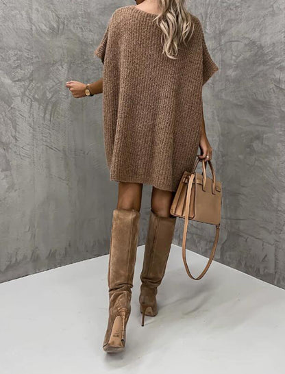 Oversized Knit Sweater Dress