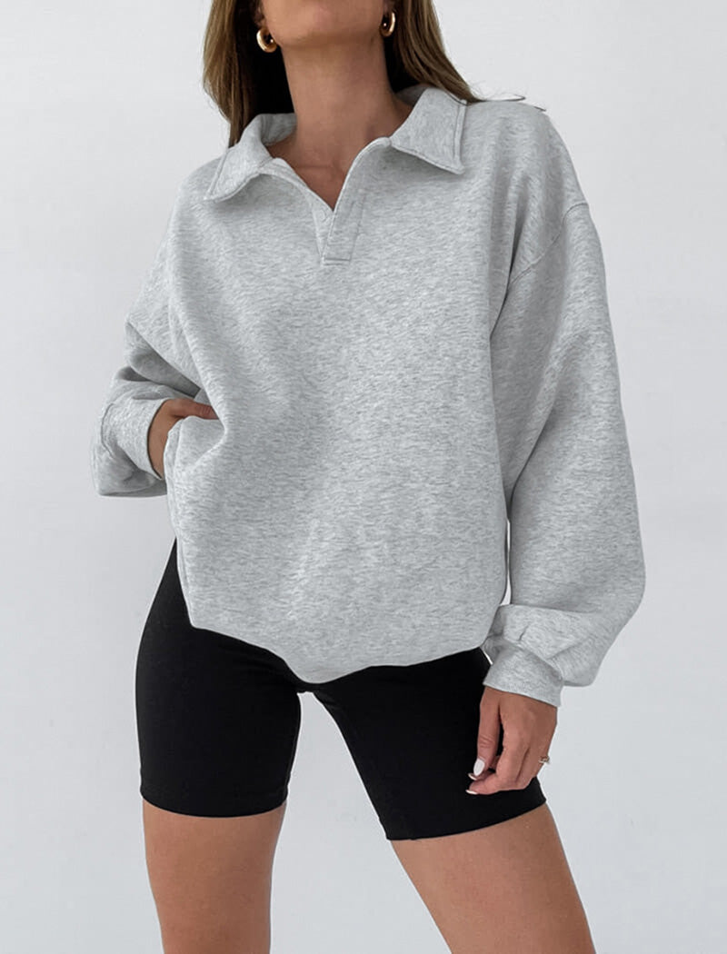 Collared Pullover Top