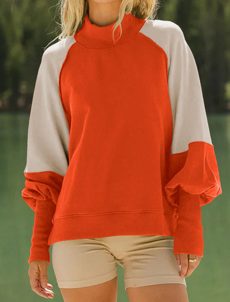 Two-Tone Raglan Sleeve Top