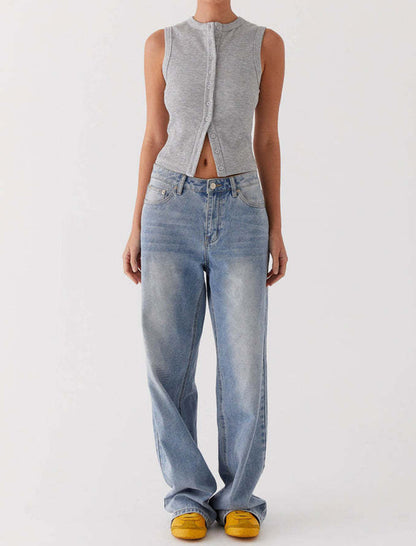 Slim Fit Sleeveless Vest