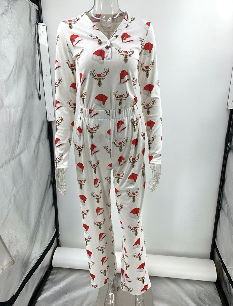 Holiday Print Pajama Set